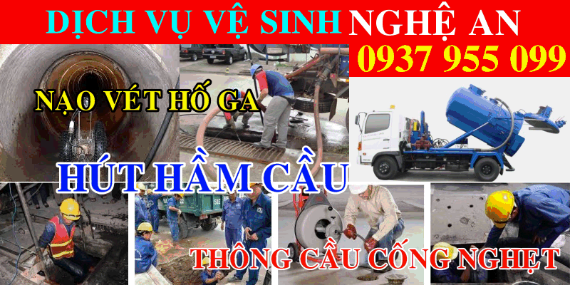  Nạo Vét Hố Ga Phường Quang Trung, TP Vinh